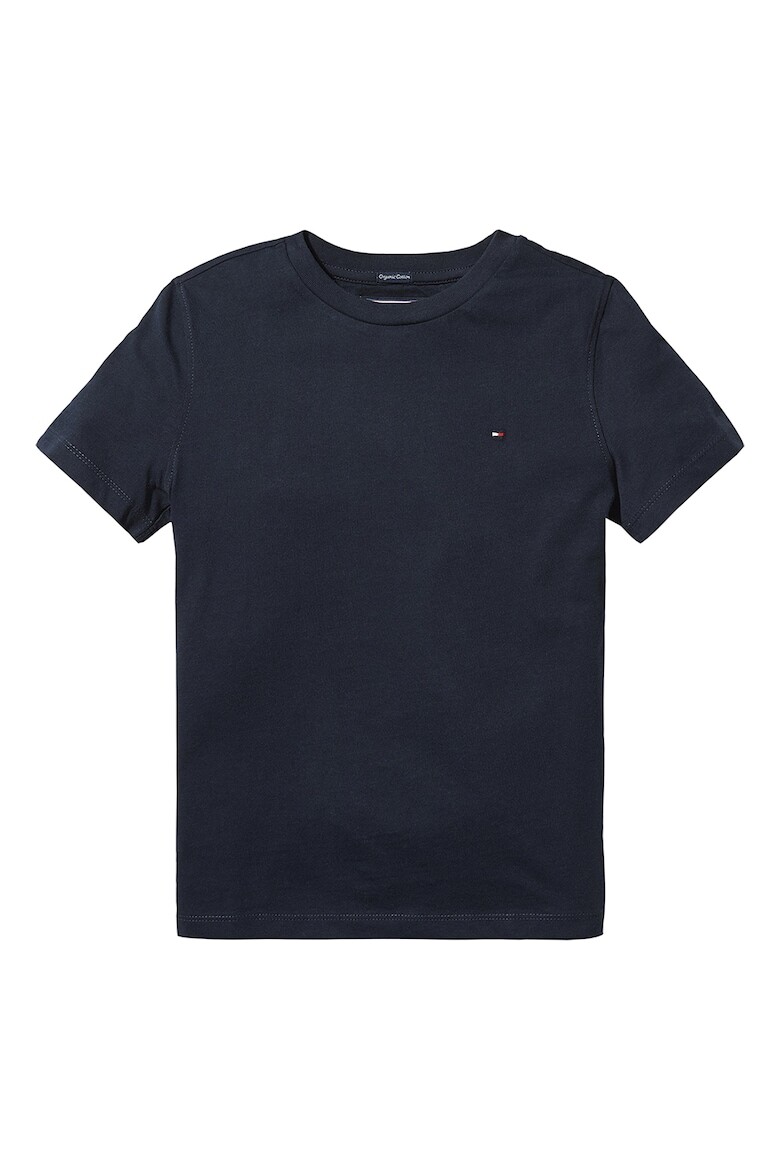 

Футболка из органического хлопка с овальным вырезом Tommy Hilfiger, синий