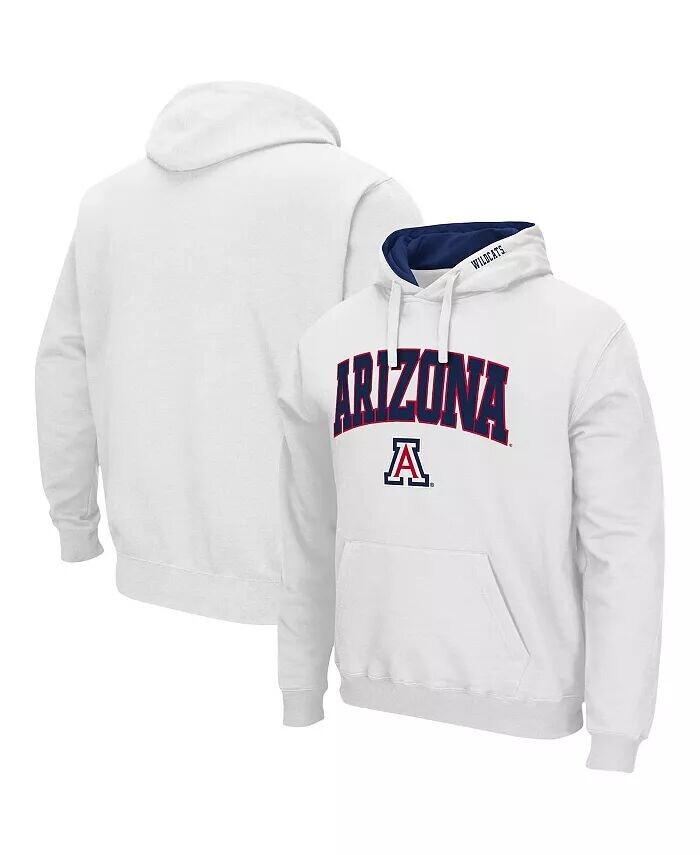 

Мужская белая толстовка с капюшоном Arizona Wildcats Arch and Logo 3.0 Colosseum