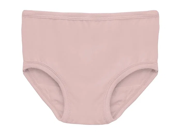 Трусы детские набор 3 шт Print Girl's Underwear Set Kickee Pants Kids, Melody Sugar Plum/Desert Rose/Natural Silly Penguins — фото 2
