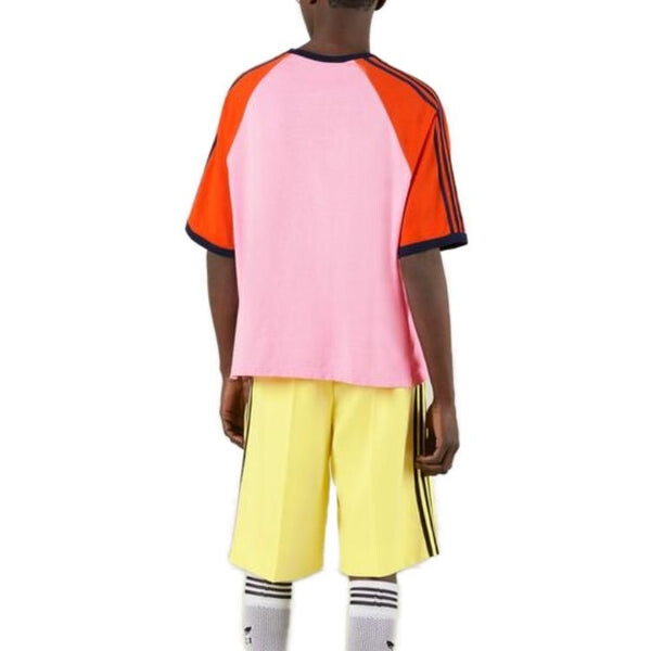 Футболка adidas x cotton jersey t-shirt 'pink' Gucci, розовый — фото 3