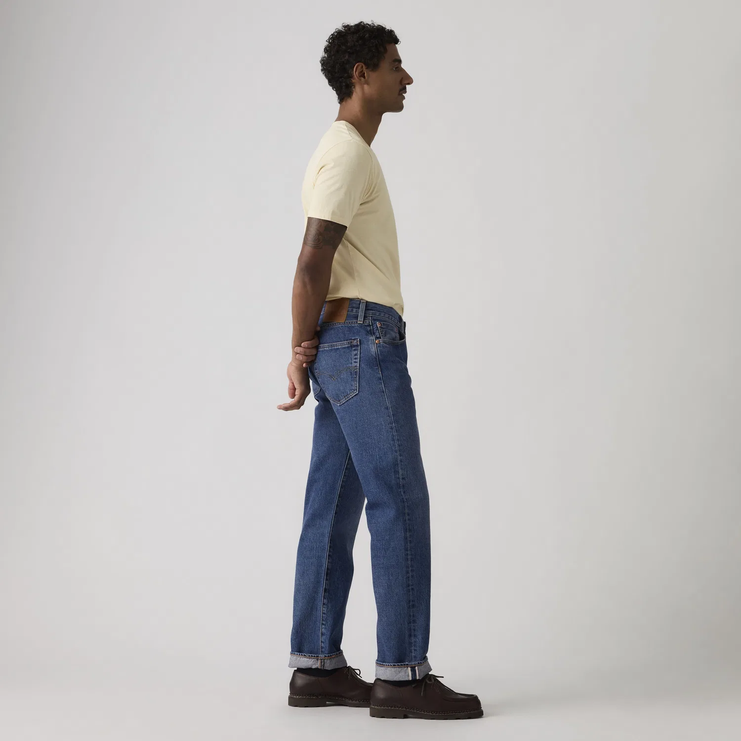 Мужские джинсы 501 Relaxed Selvedge Levi's, Dark Wash — фото 4