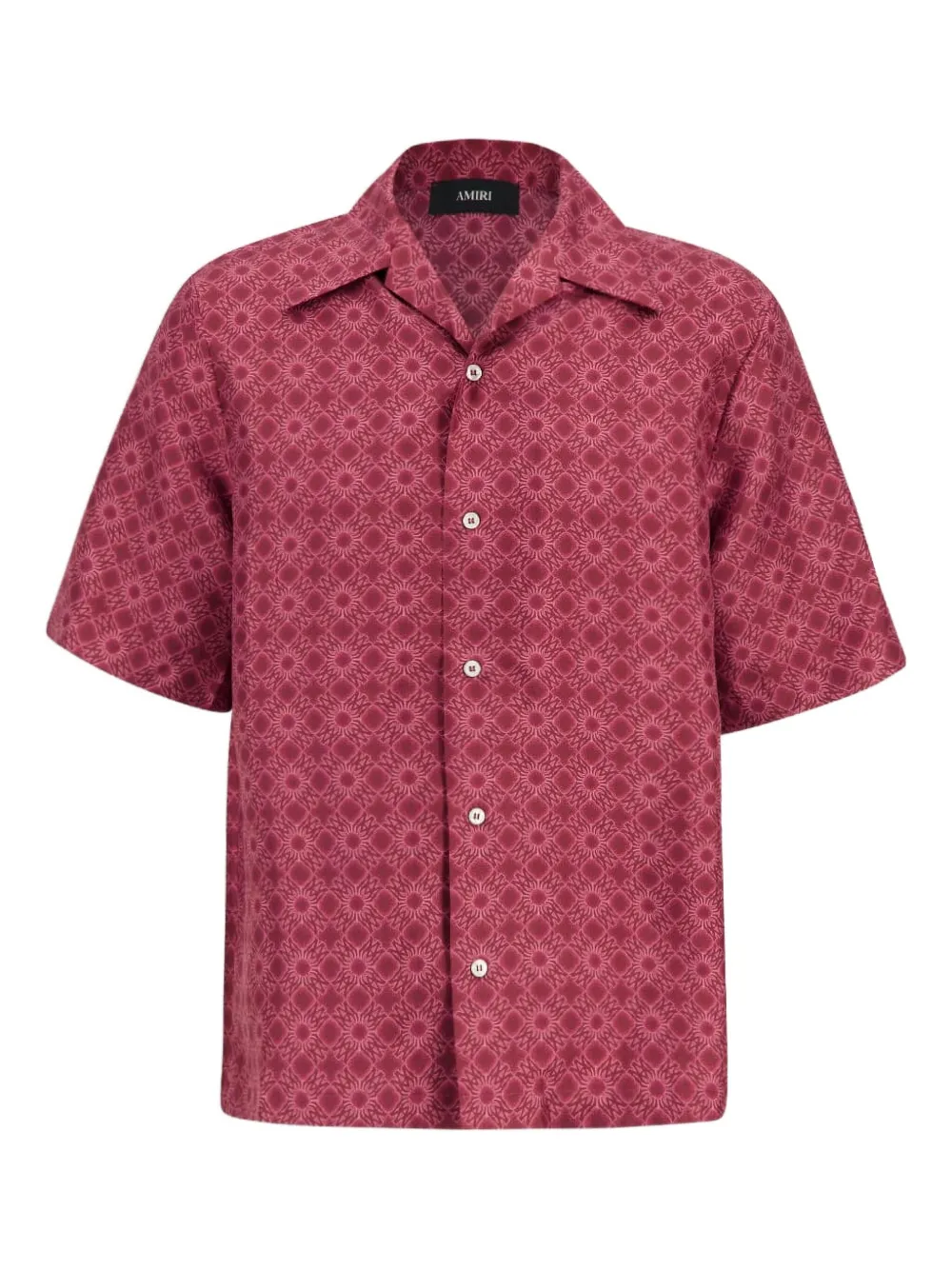 

Рубашка с узором на пуговицах Amiri, красный