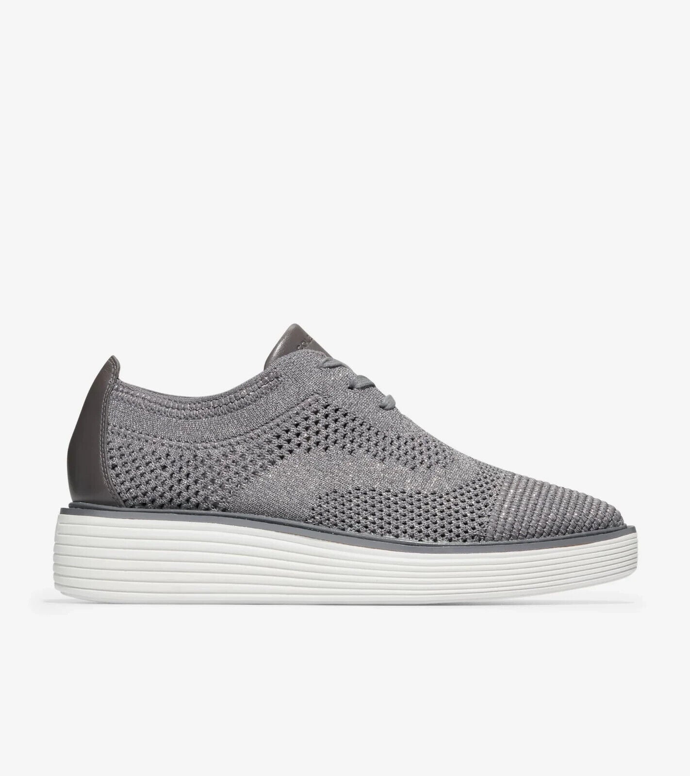 Женские туфли Cole Haan Original Grand Platform Stitchlite Oxford 9 Gray Shoes FZP239 (Gray,9), серый — фото 2