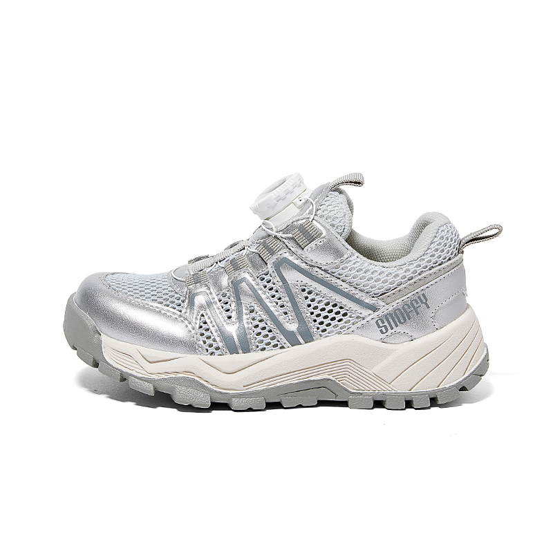 

Легкие повседневные противоскользящие кроссовки rebound для детей Snoffy, серебро