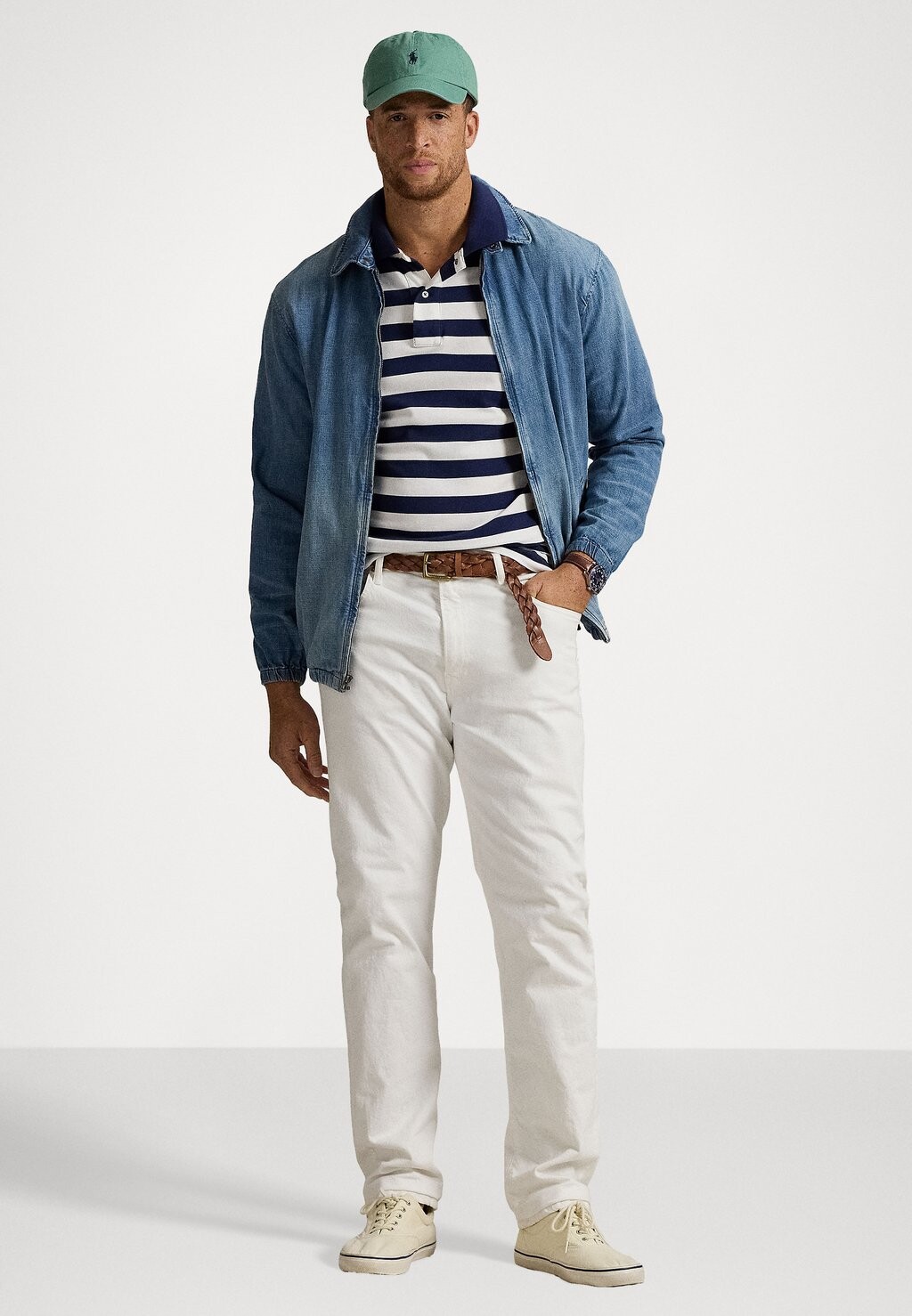 

Джинсовая куртка BAYPORT INDIGO-DYED DENIM JACKET Polo Ralph Lauren Big & Tall, темно-синий деним