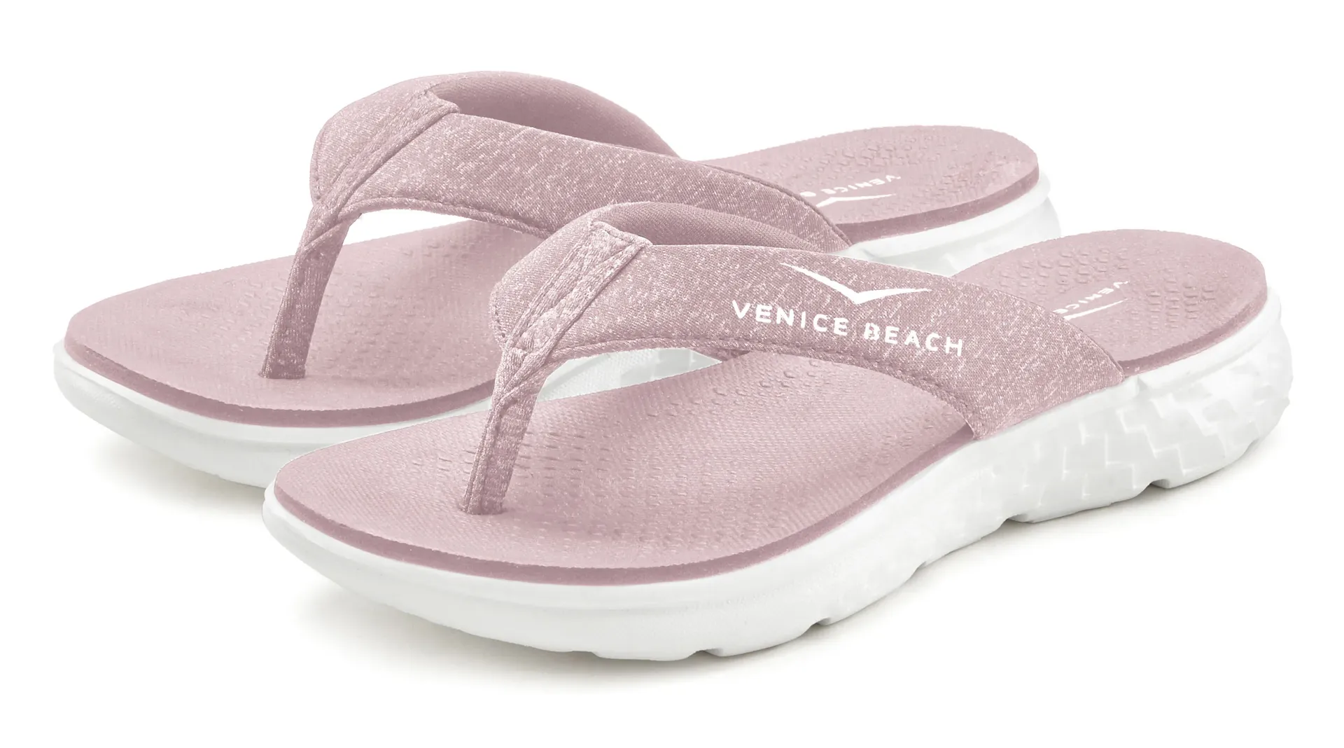 Шлепанцы Venice Beach, сандалии, мюли, сверхлегкие купальные туфли в спортивном ВЕГАНСКОМ стиле, цвет Rosé