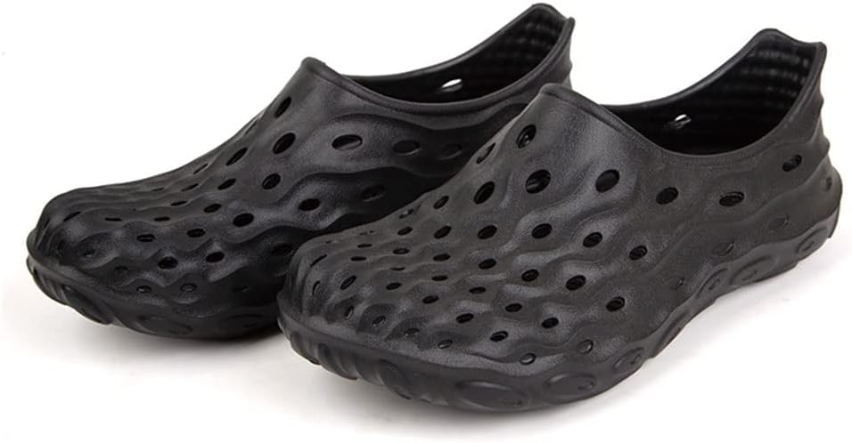 

Мужские садовые туфли HSQMA, шлепанцы для душа без задника, нескользящие из ЭВА, легкие и удобные летние пляжные шлепанцы, водные туфли, обувь для ухода за больными, для дома и улицы (Цвет: синий, Размер: EUR43)