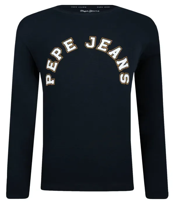 Футболка с длинным рукавом PIERCE regular fit Pepe Jeans London, темно-синий