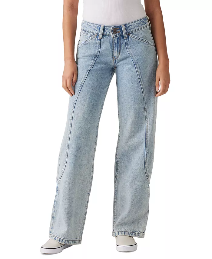

Женские джинсы Superlow Seamed из хлопка Levi's, синий