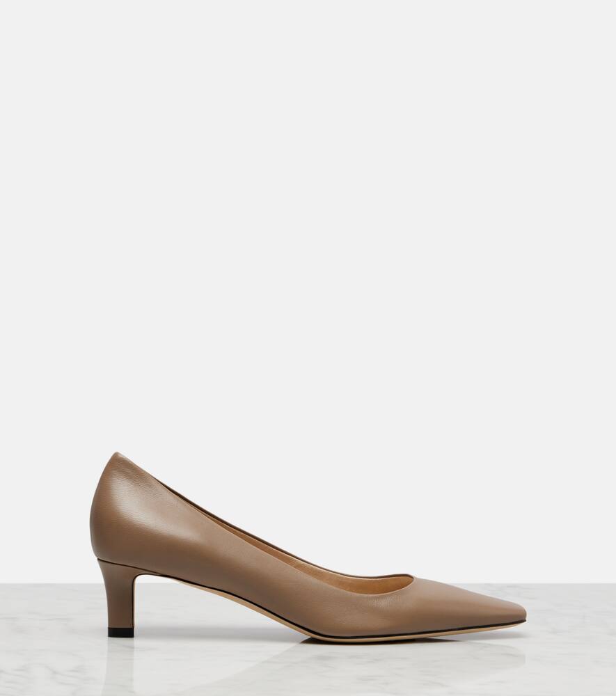 Туфли-лодочки Carla 45 из кожи The Row, Beige Grey — фото 4