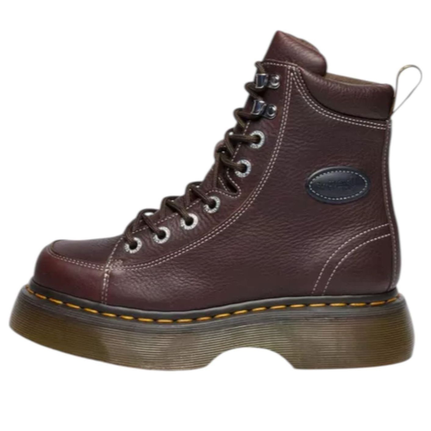 Ботинки (WMNS) Dr. Martens BUZZ 8-EYE Grizzly Lace Up Boots 'Dark Brown'