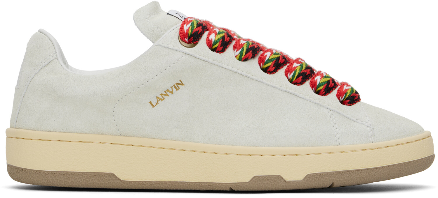 

Кроссовки Off-White Suede Curb Lite Lanvin, белый