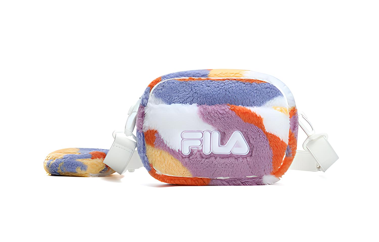 

Футболка с наплечной сумкой из ткани Женская Обычная Taro Orange FILA FUSION, Сочный оранжевый