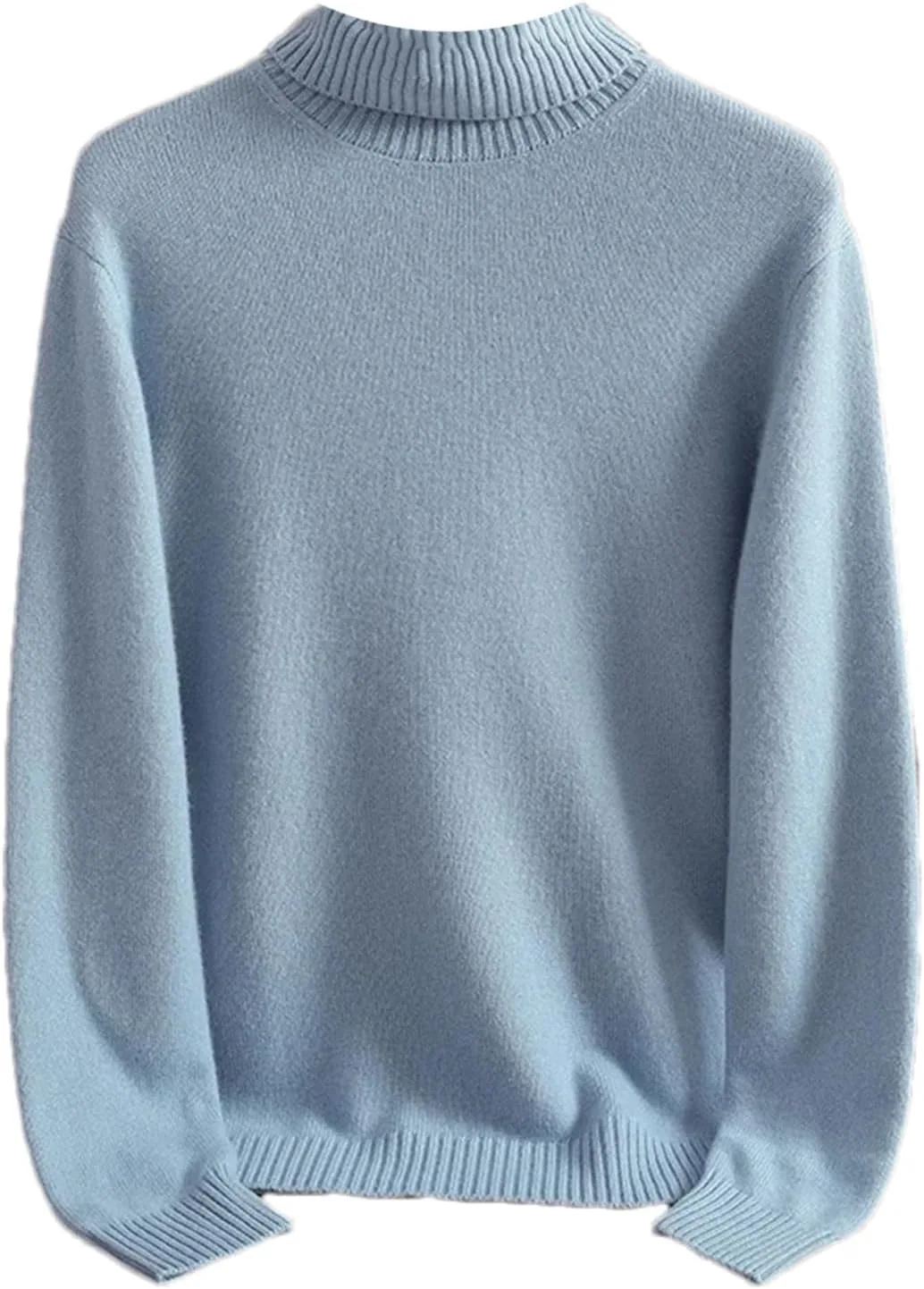 

Толстый кашемировый свитер-водолазка мужской однотонный Kelsiop