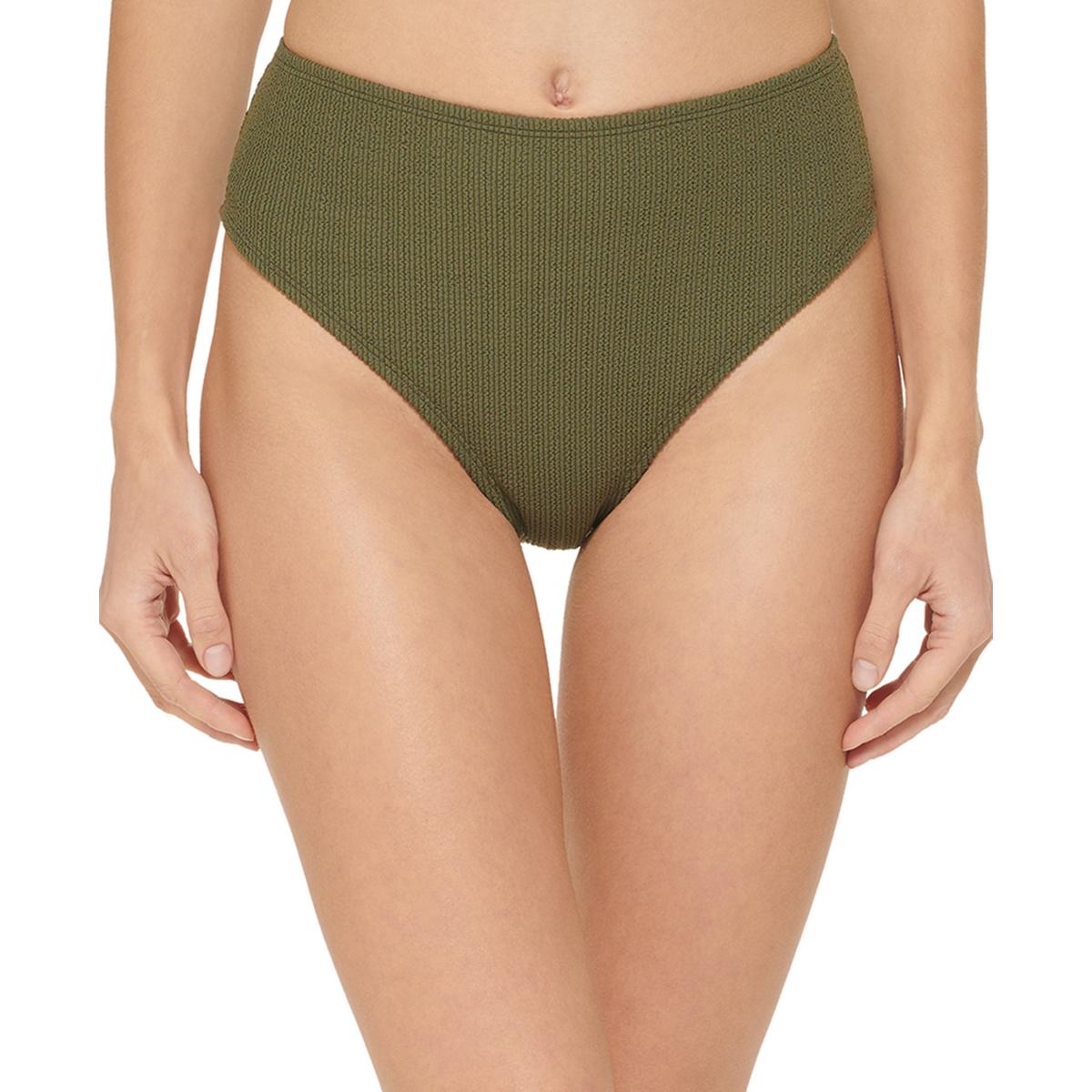 

Женские плавки в рубчик с высокой талией, раздельные DKNY, цвет moss