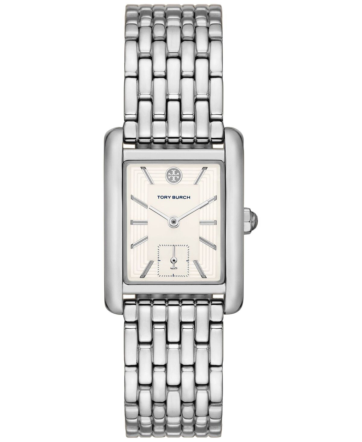 

Женские часы The Eleanor с браслетом из нержавеющей стали, 25 мм Tory Burch, серебро
