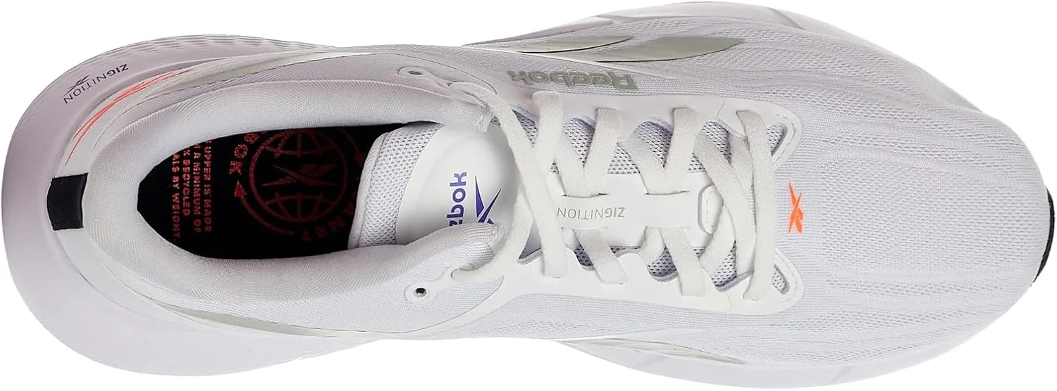 Кроссовки Reebok Herren Zignition, белый/оранжевый/фиолетовый — фото 4