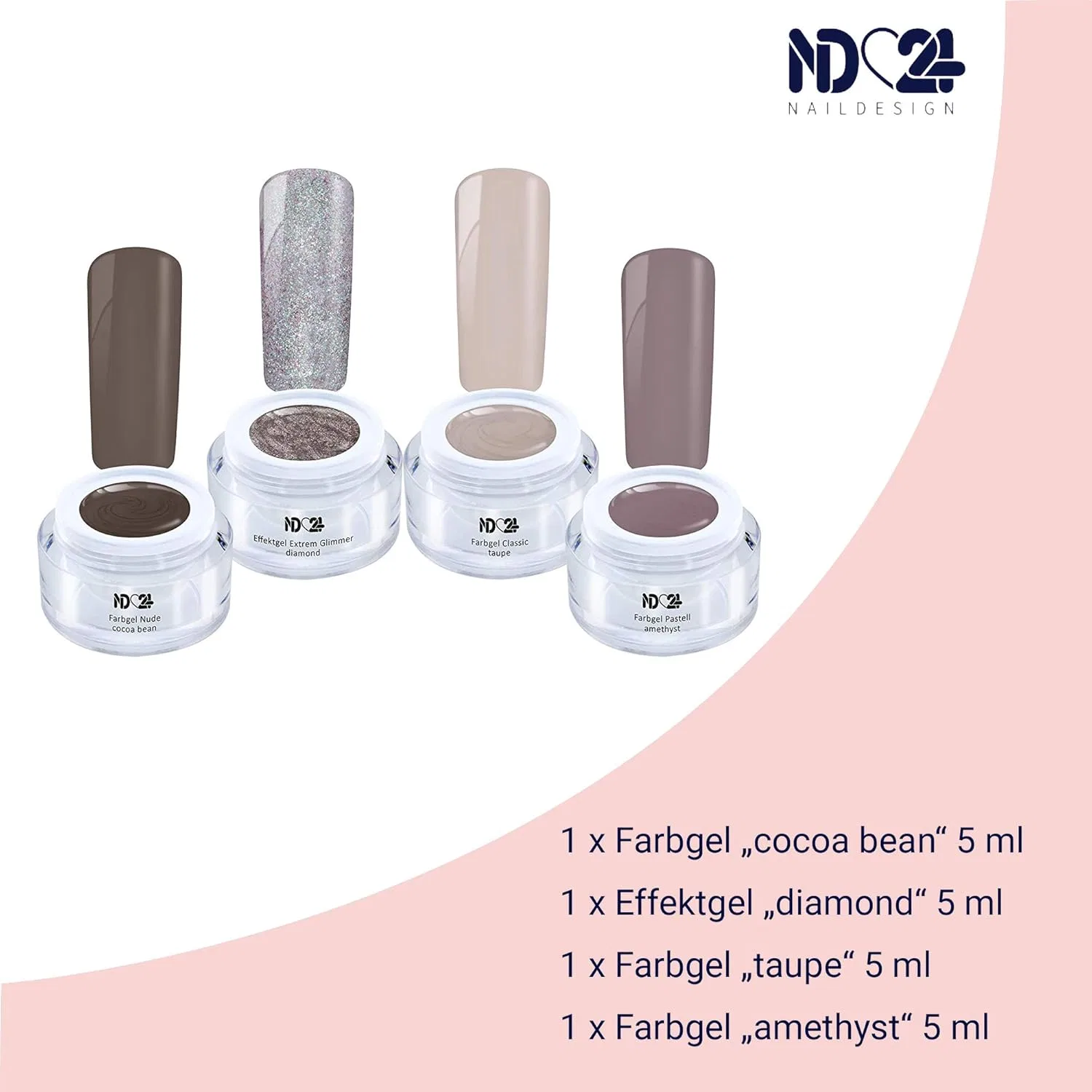 Набор цветных гель-лаков «Colour Effect Gel» от En Vogue Collection Nd24 Naildesign — фото 2