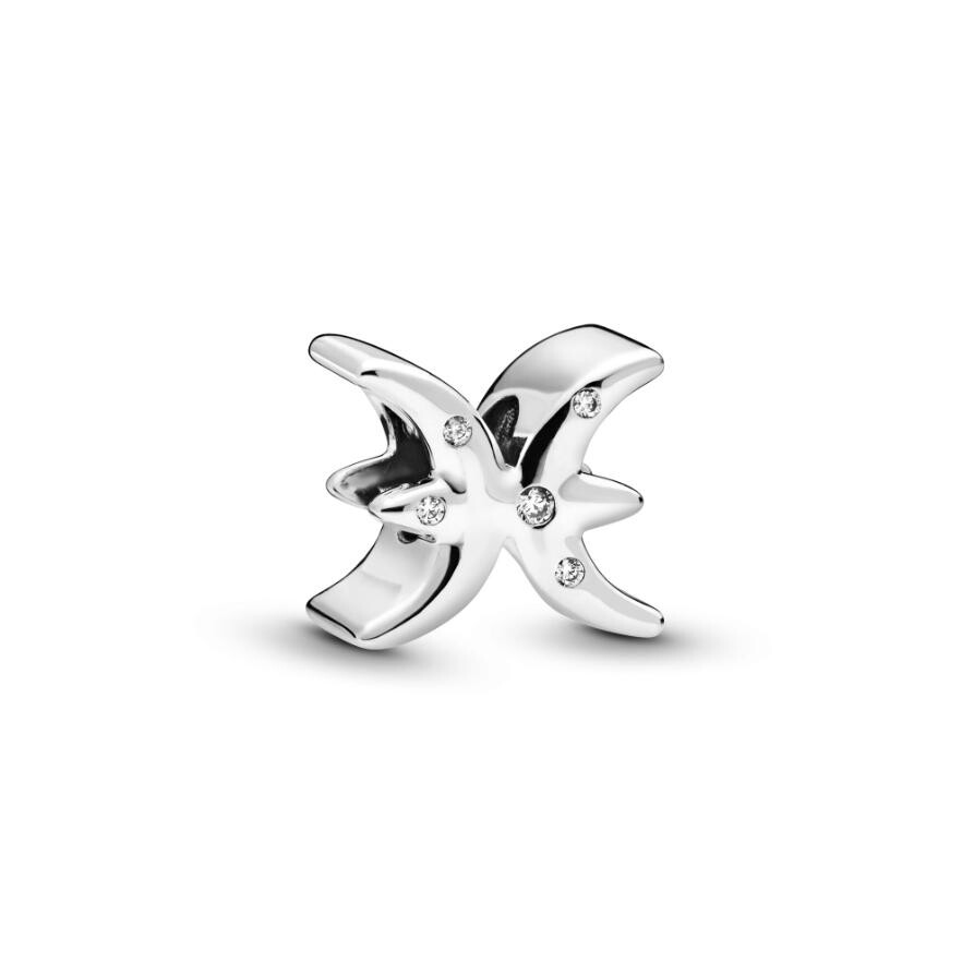 

Шарм Sparkling Pisces Zodiac Pandora, стерлинговое серебро