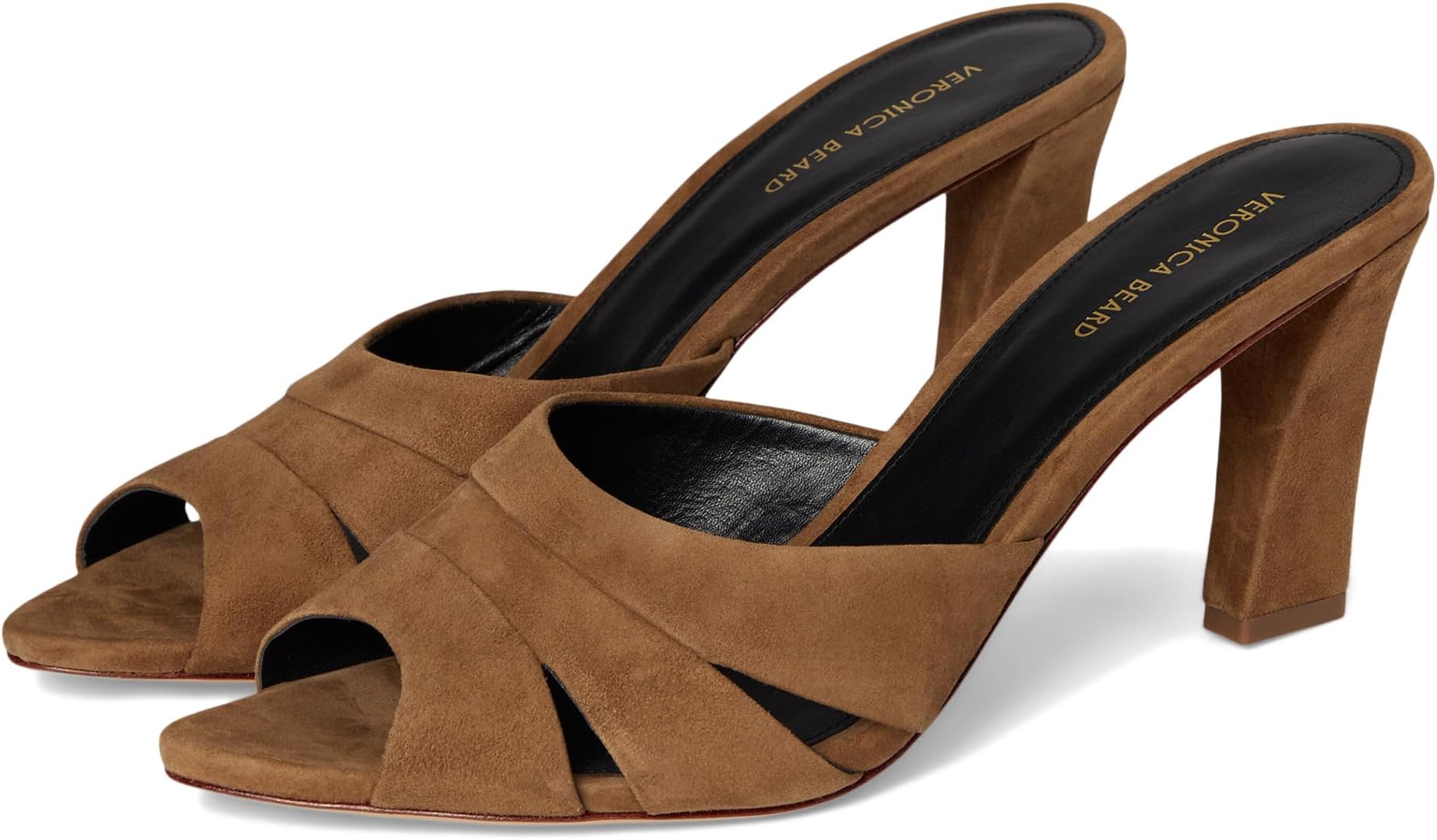 Туфли Veronica Beard Cassiel Slide Sandals, цвет Hazelwood Brown