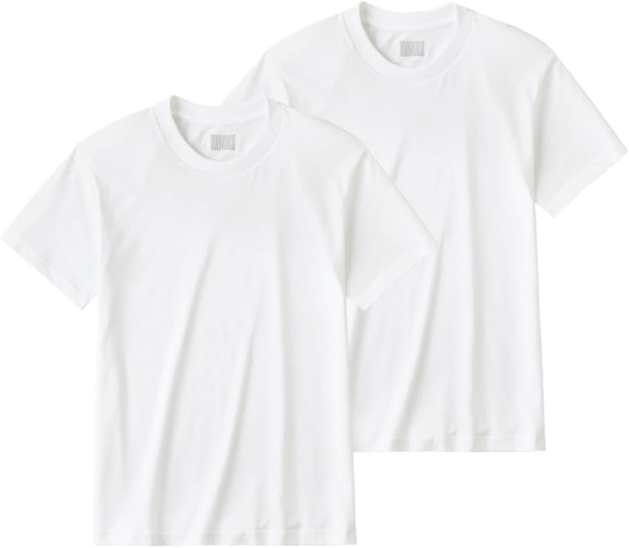 

Мужская футболка Body Wild с коротким рукавом и круглым вырезом, 100% хлопок Tenjiku, комплект из 2 штук, белый