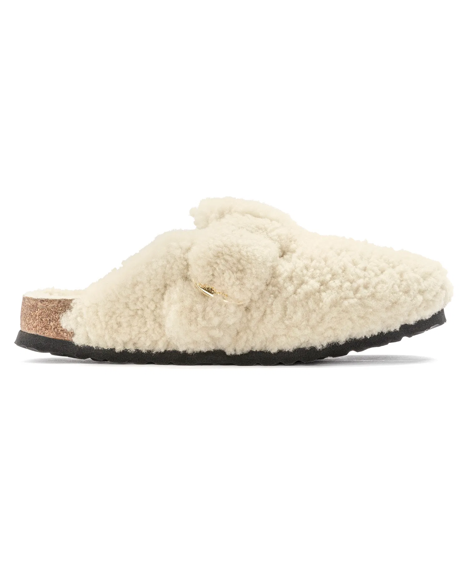 Унисекс сабо Birkenstock Boston BB Shearling Teddy бежевые — фото 3