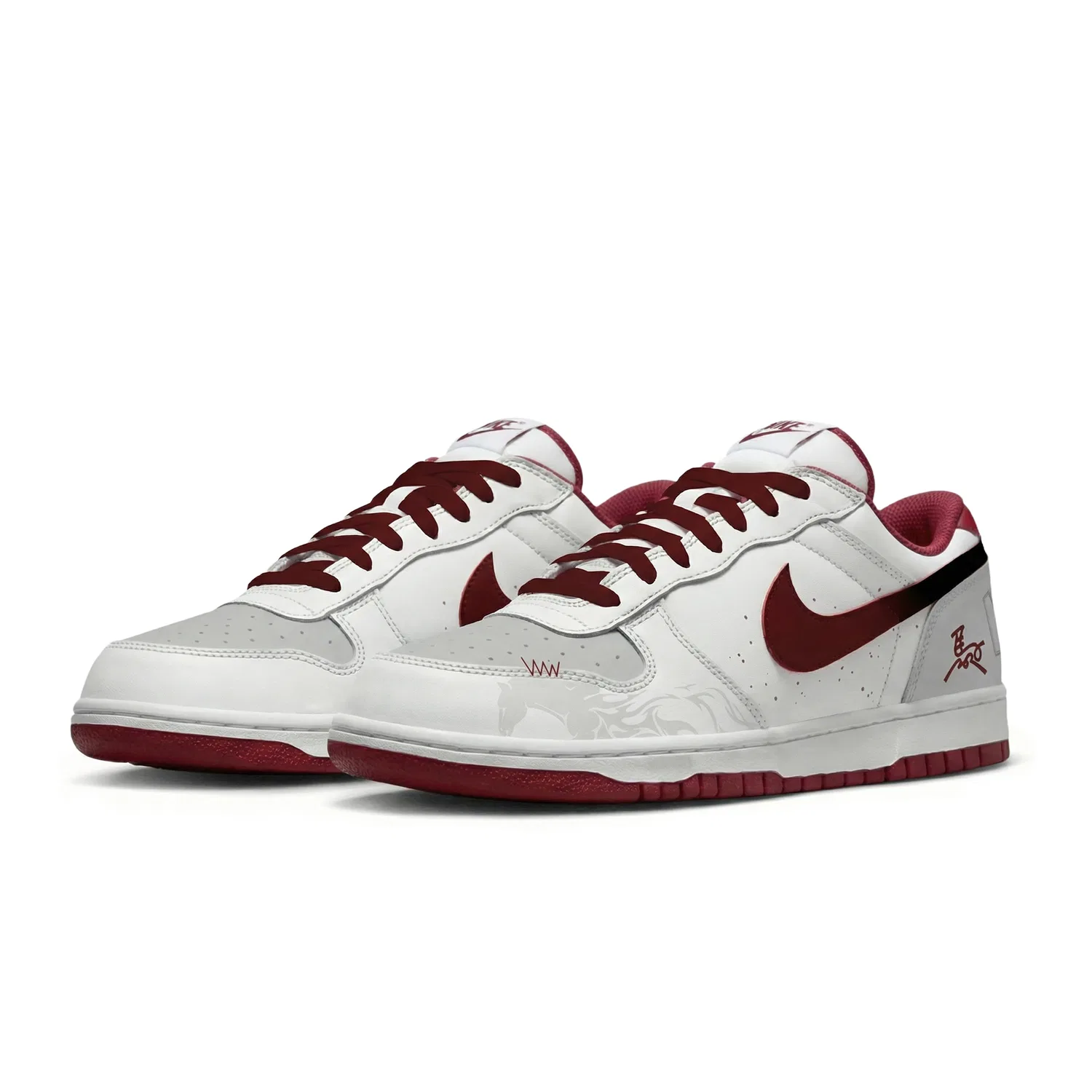 Кроссовки скейтбординговые Nike Big LOW White — фото 4