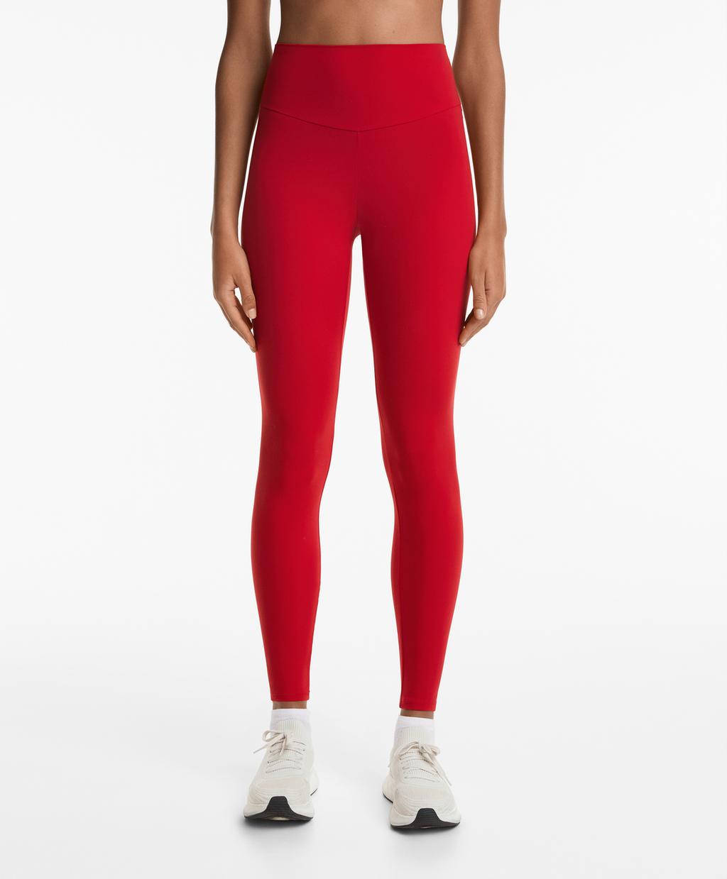 

Леггинсы Comfortlux с высокой посадкой и длиной до щиколоток Oysho, насыщенный красный