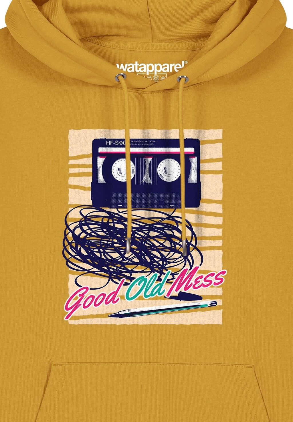 

Толстовка с капюшоном GOOD OLD MESS watapparel, горчично-желтый
