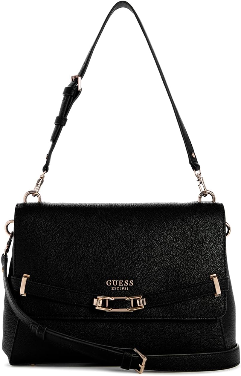 

GUESS женская сумка Silvye через плечо с клапаном, Black