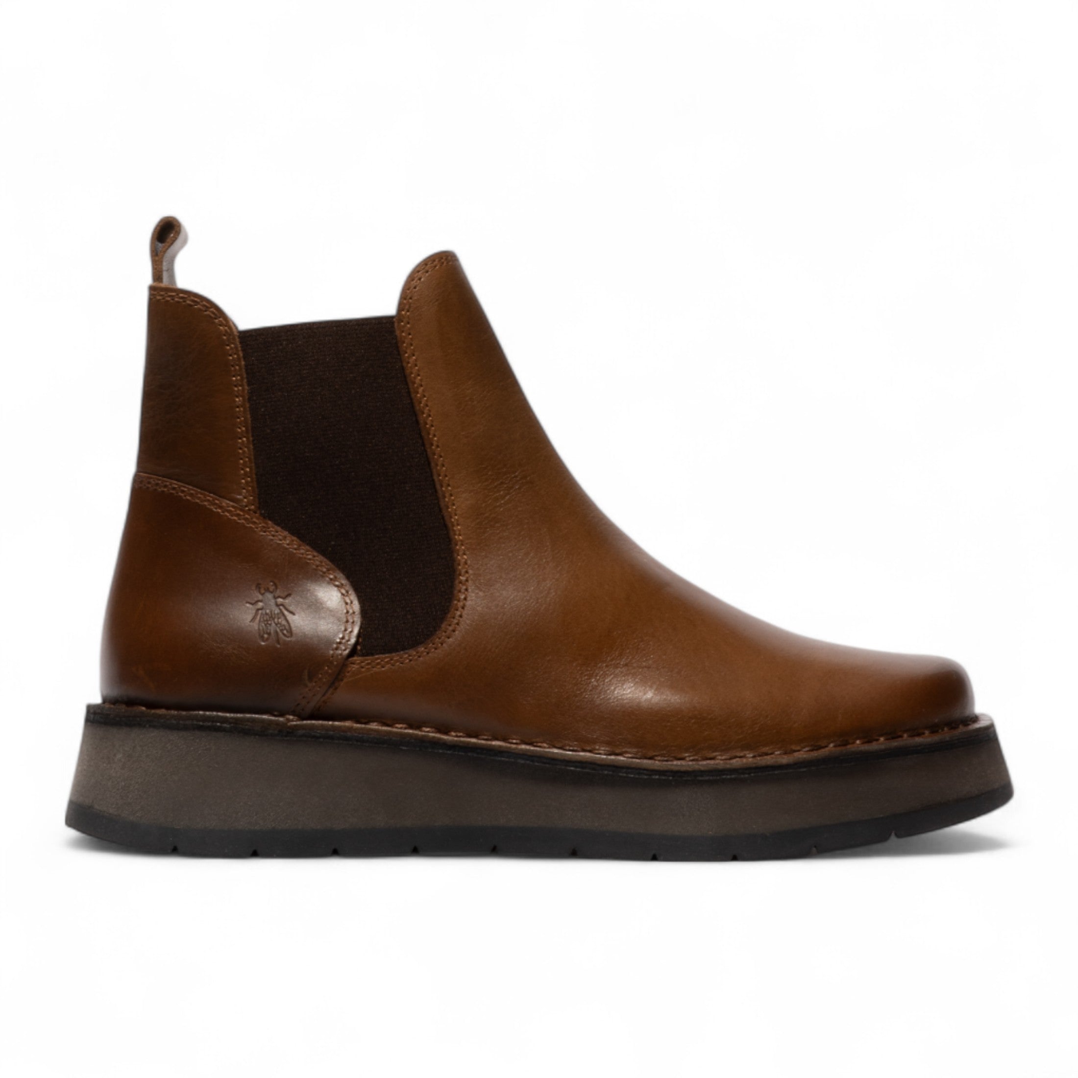 Fly London женские замшевые ботинки-челси Camel Brown RAWI131 на удобной подошве