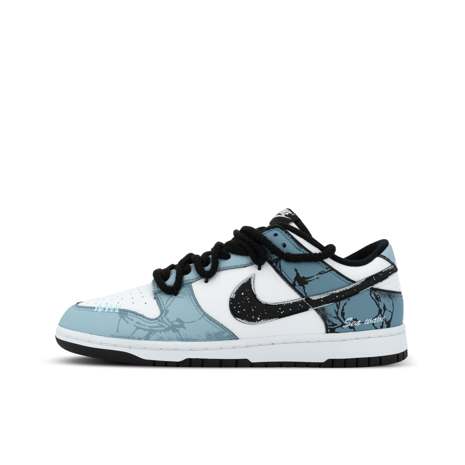 

Nike Кроссовки Dunk Gorilla Jiedian XJDD Wind Dark Night Low top Skateboard Unisex бело-голубые