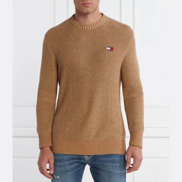 

Свитер стандартного кроя с значком Tonal xs Tommy Hilfiger, коричневый