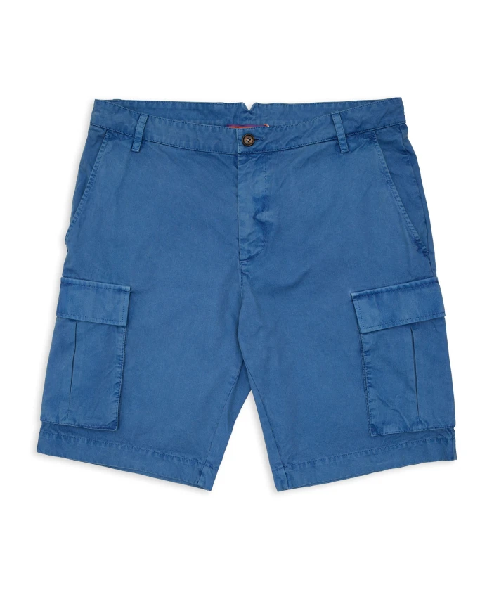 

Мужские синие хлопковые брюки-карго в стиле карго, окрашенные в массе. Gallo, синий