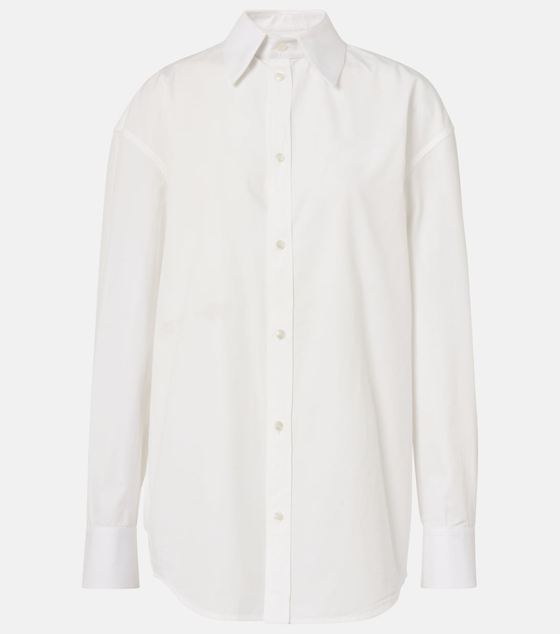 

Кассандр рубашка из хлопкового поплина Saint Laurent, Craie