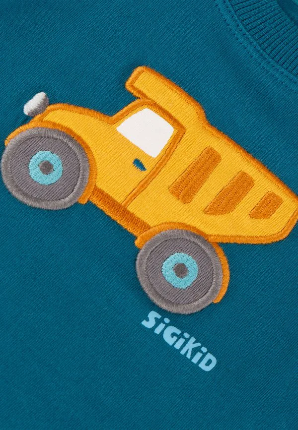 Футболка с ярким принтом Sigikid, Petrolblau — фото 4