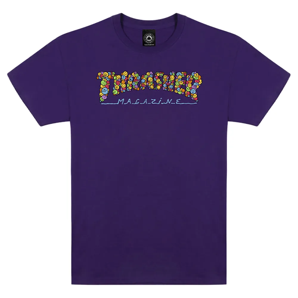 

Футболка с коротким рукавом Thrasher Smile by spanky, фиолетовый