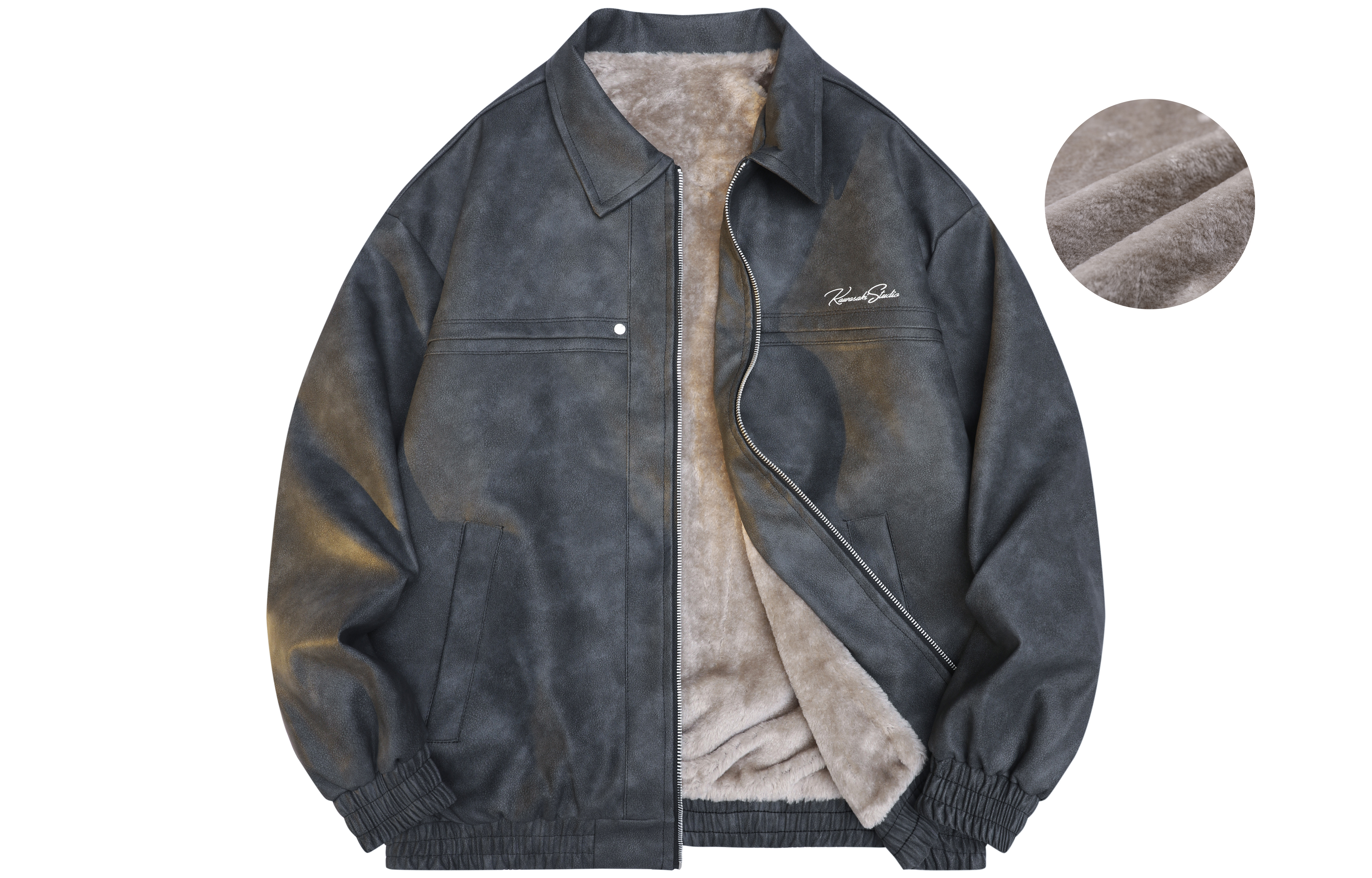

Kawasaki Куртка Unisex, Black (Fleece-Lined 2472A)