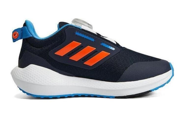 EQ21 Run Kids Кроссовки детские низкие черные-оранжевые-синие Adidas — фото 2