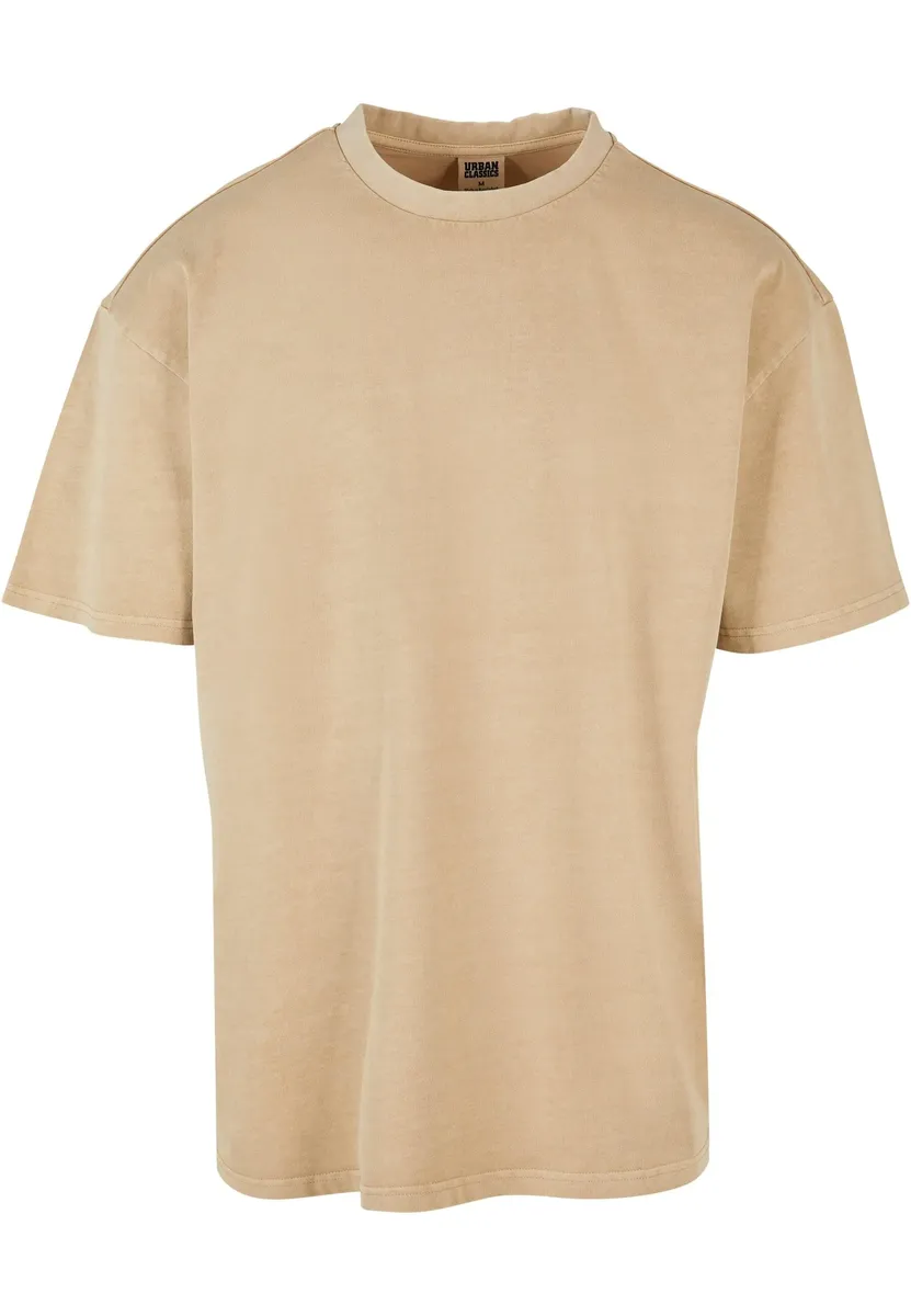 

Рубашка с короткими рукавами URBAN CLASSICS " Urban Classics Men's Heavy Oversized Garment Dye Tee", бежевый