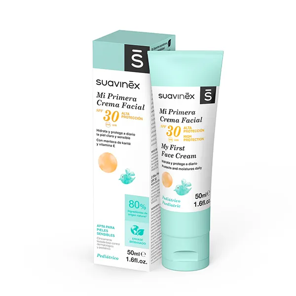 

Крем для лица Crema Facial Antipolución Spf 30 Suavinex, 50 ml