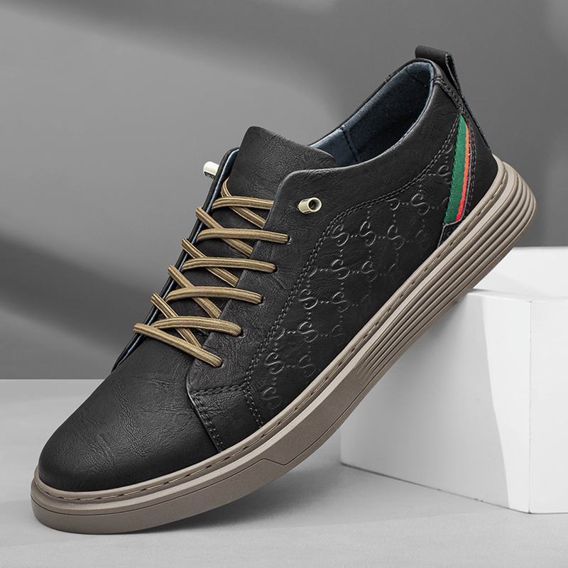 CALIFBULL Мужские повседневные ботинки - хаки, цвет Khaki[Leather Shoe Size: Size 40 in This Model = Athletic Shoes 41] — фото 3