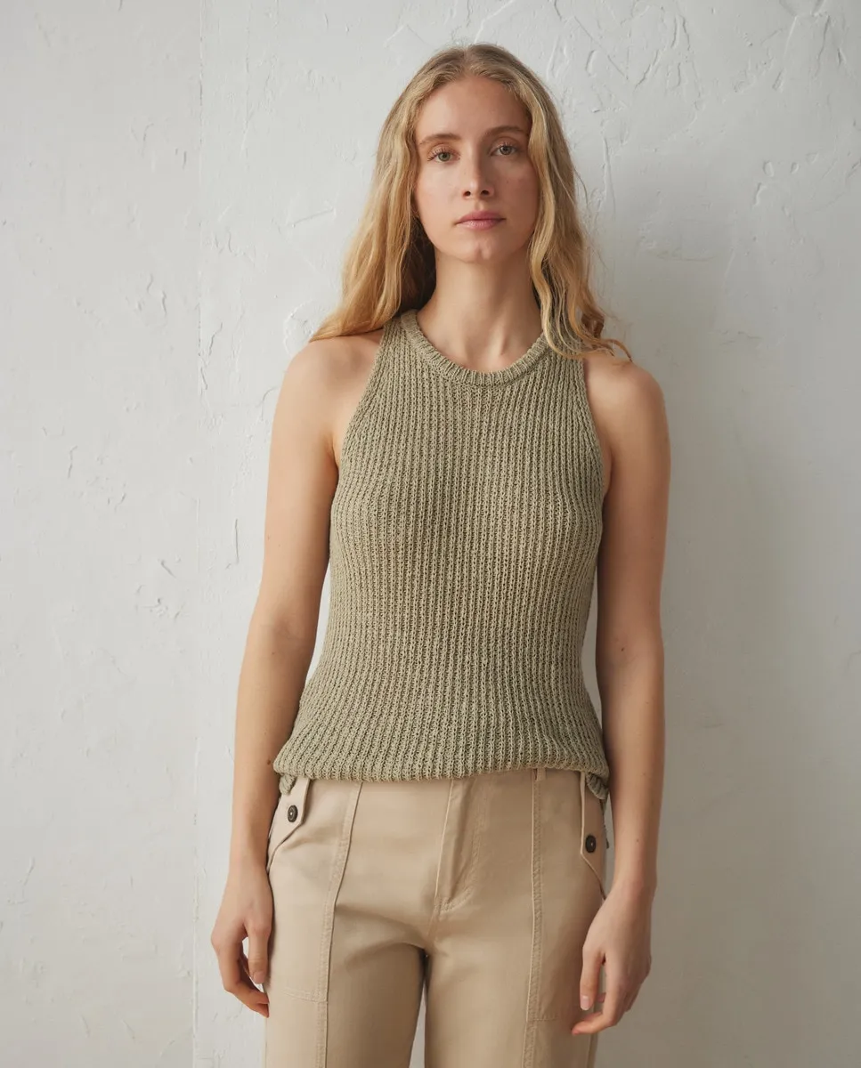 

Женский свитер без рукавов с халтер-воротом Lloyd's, светло-зеленый