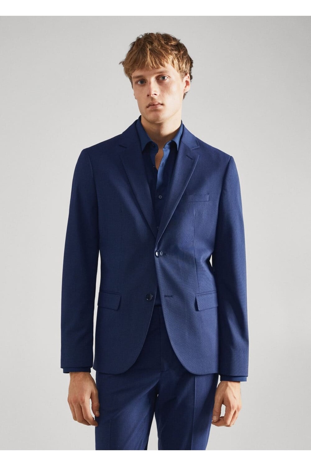 

Пиджак Super Slim Fit Mango, синий