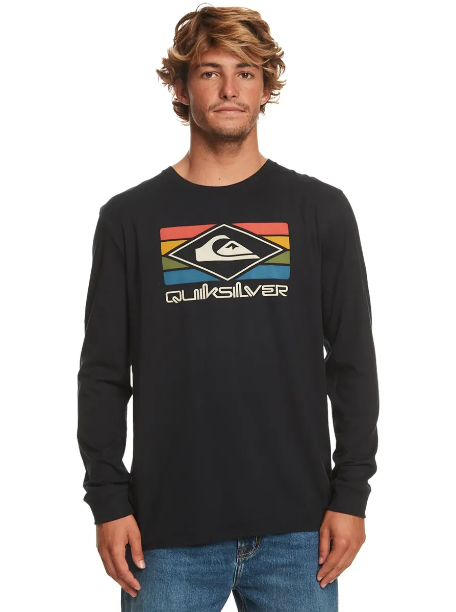 

Рубашка Quiksilver с длинными рукавами "Qs Rainbow", черный