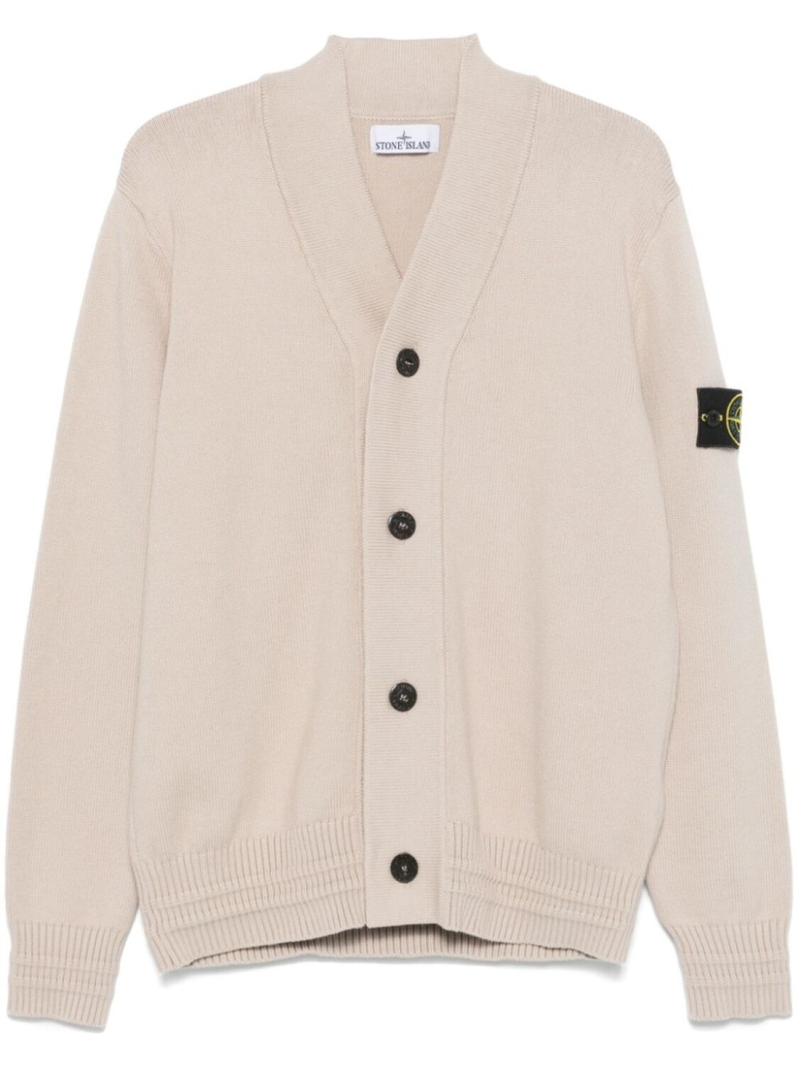 

Кардиган с нашивкой Compass Stone Island, нейтральный цвет