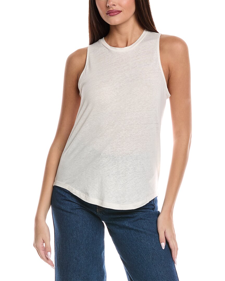 

Великолепный топ Cady из льняной смеси Splendid, белый