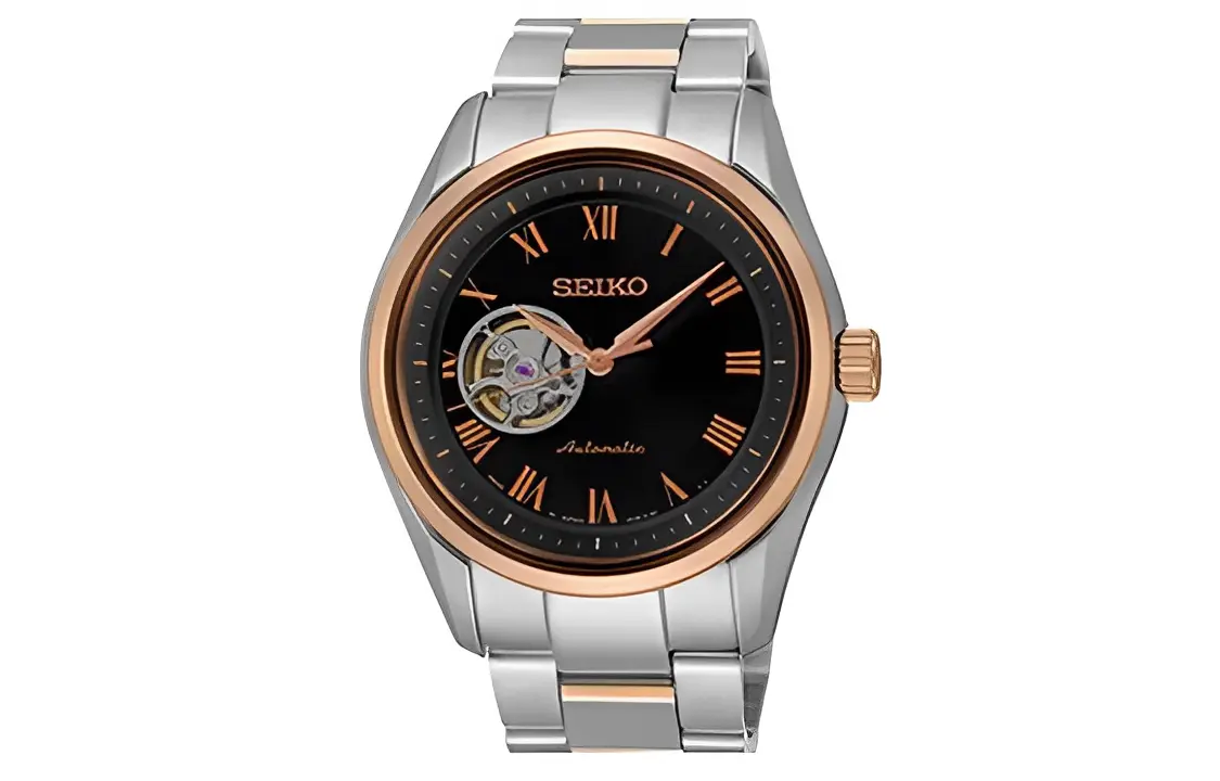 

SEIKO Часы Men's Presage Series Watch, Black Dial