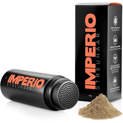 

Imperio Наполнитель для утолщения волос для аутентичного вида 100% натуральный премиум салонный люкс светло-коричневый