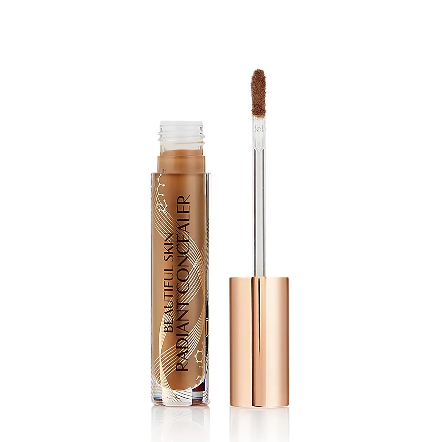 Консилер Charlotte Tilbury Beautiful Skin - консилер и корректор для темных кругов под глазами - увлажняющий, со средней степенью покрытия, которое можно наслаивать, и сияющим, естественным финишем., 12 Tan - tan deep with neutral undertones